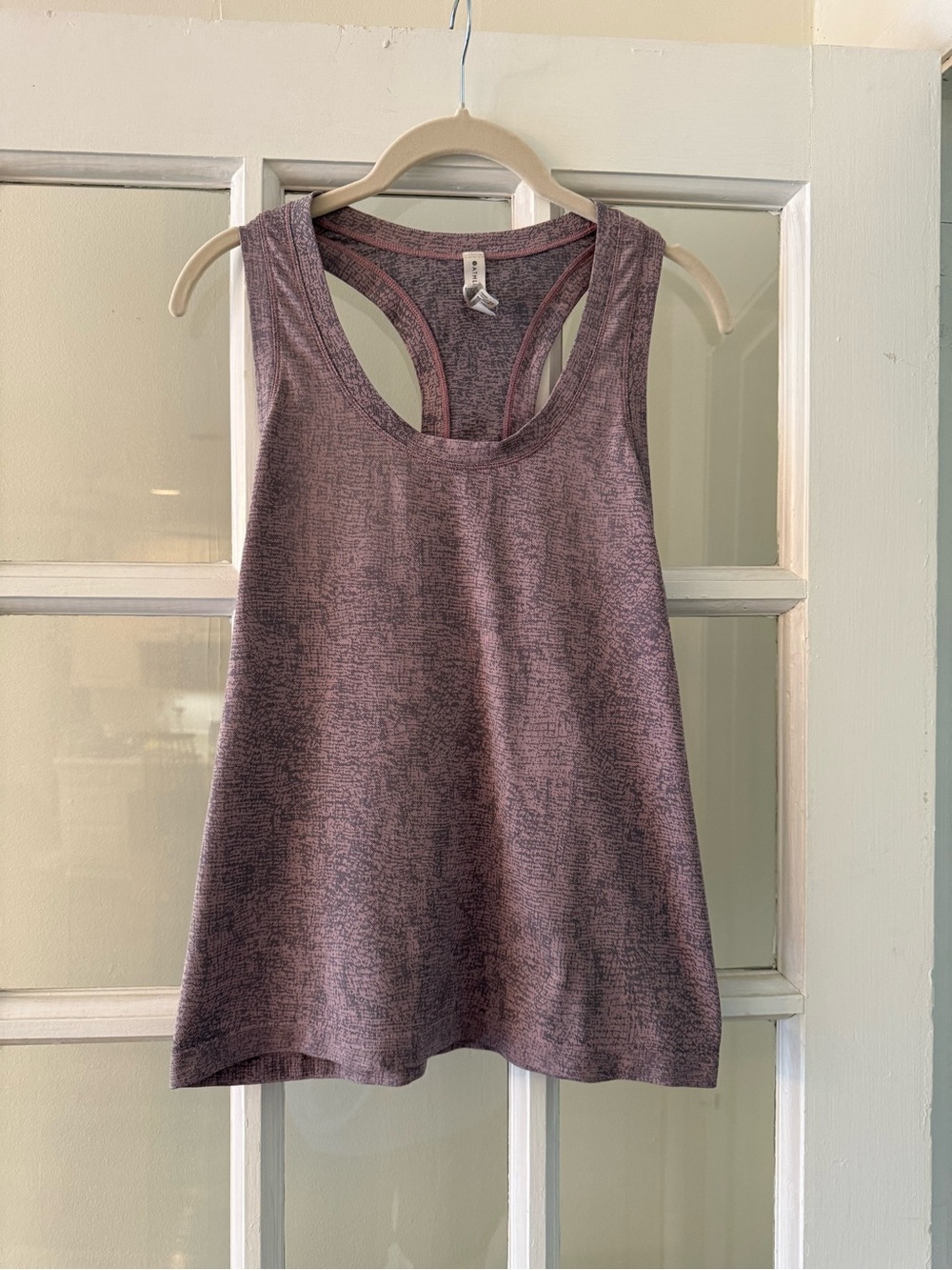Athleta Racerback Tank Top pink & grey